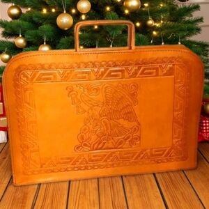 PYMSA Mexico Genuine Leather Portfolio Briefcase